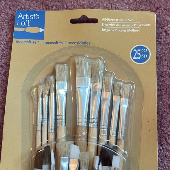 Artist’s Loft All-Purpose Brush Set NWT 25 Pieces for Oils, Watercolor, Acrylics - Picture 3 of 5
